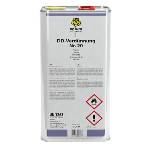 Rosner DD Evaporation 5 ltr - premium-grade thinner for solvent-based coatings.