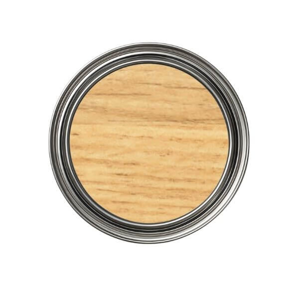 Rosner KKB Wood Stains (1L) can in a wood finish showcasing its natural color.