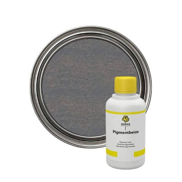 Rosner Pigment Wood Stains (1L) bottle and lid for wood finishing products.