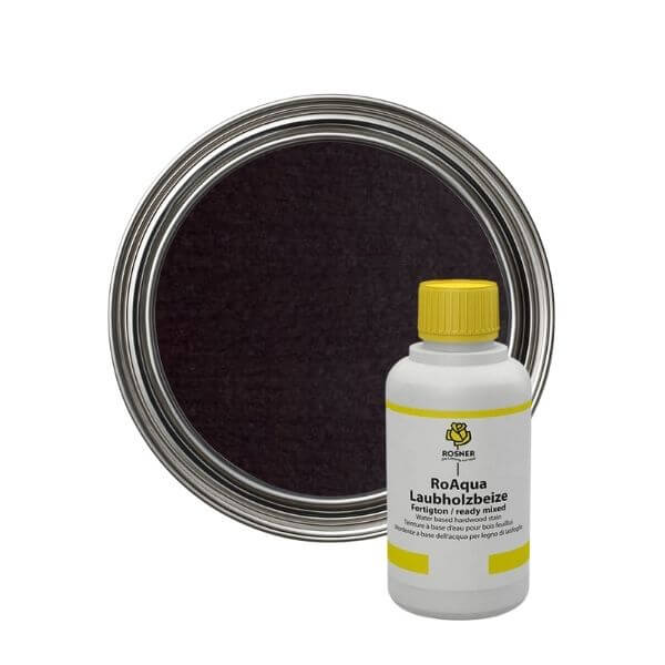 Rosner RoAqua Hardwood Stain Walnut 1ltr - Premium water-based wood stain for furniture and interior accessories.