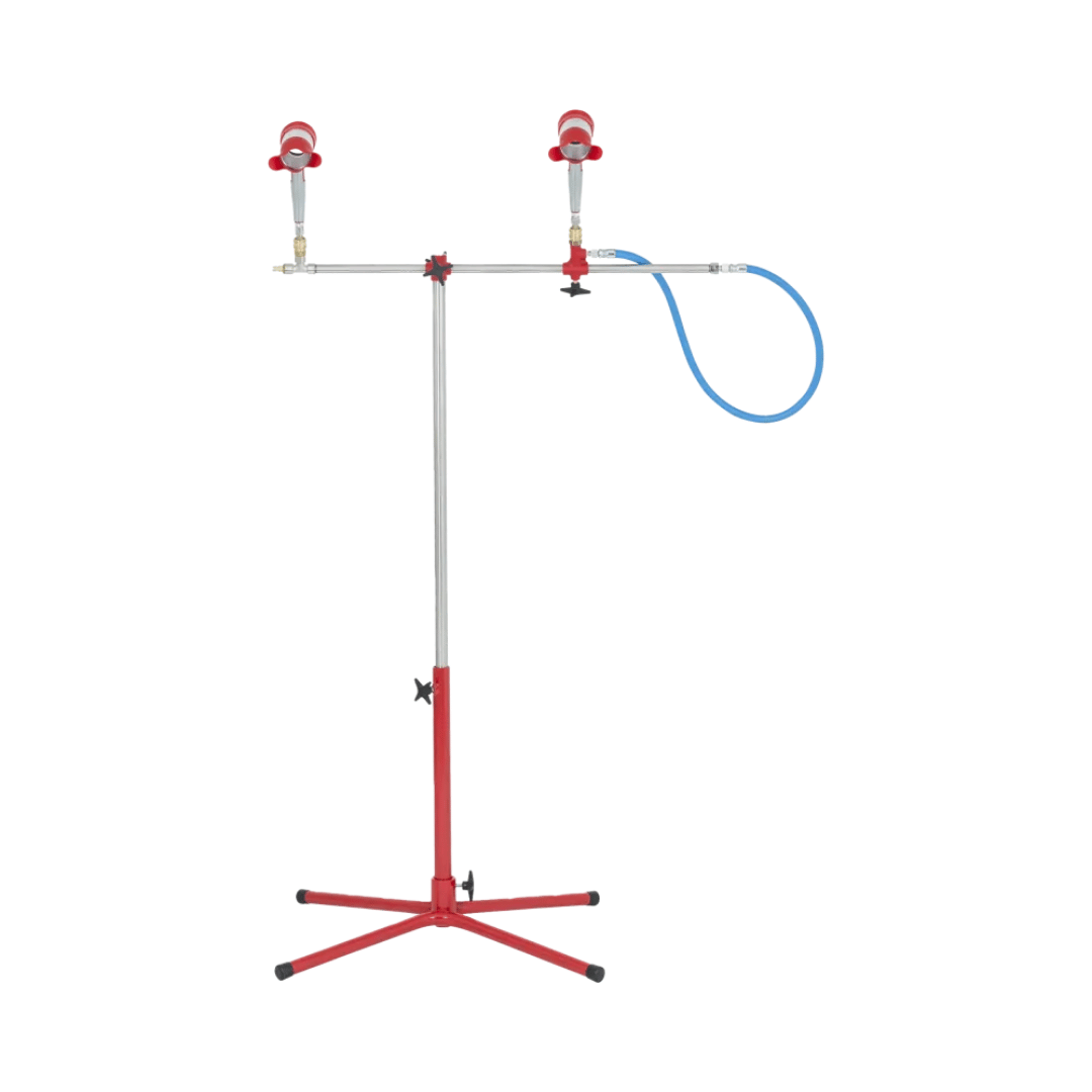 SATA Dry Jet 2 Stand with Height-Adjustable Bracket & 2 Blow Guns
