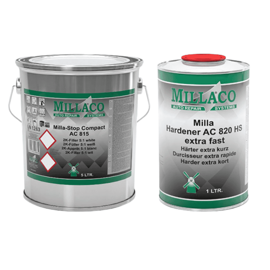 Millaco AC 815 2K Filler (5L) With AC820 HS Extra Fast Hardener (1L) Kit