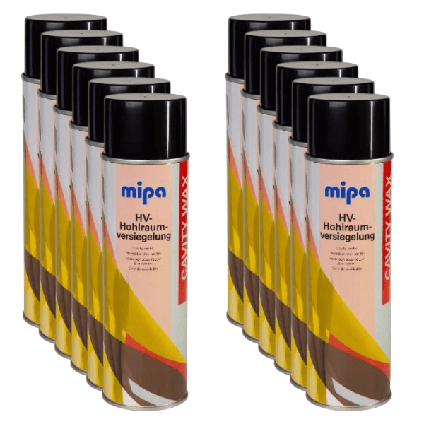 Mipa Cavity Wax (500ML) - High-performance corrosion protection spray for automotive use.