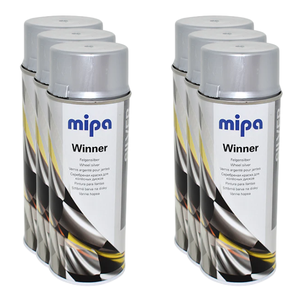 Mipa Spray Wheel Silver (400ML) Box Silver Mipa Paints Limited
