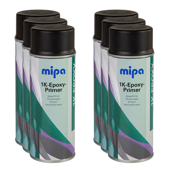 Mipa 1K Epoxy Primer Black (400ml) BOX Black Mipa Paints Limited