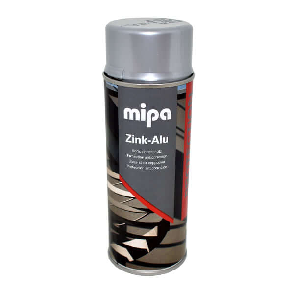 Mipa Zink-Alu Spray (400ML) can for corrosion protection of galvanised surfaces.
