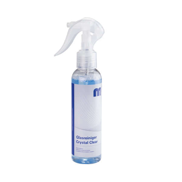 MP Crystal Clear Glass Cleaner 140ml bottle for streak-free cleaning of glass and mirrors.