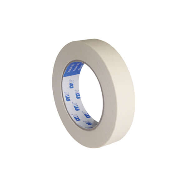 MP Masking Tape 80° 50m x 50 mm Roll on a white background, showcasing its precision and durability.