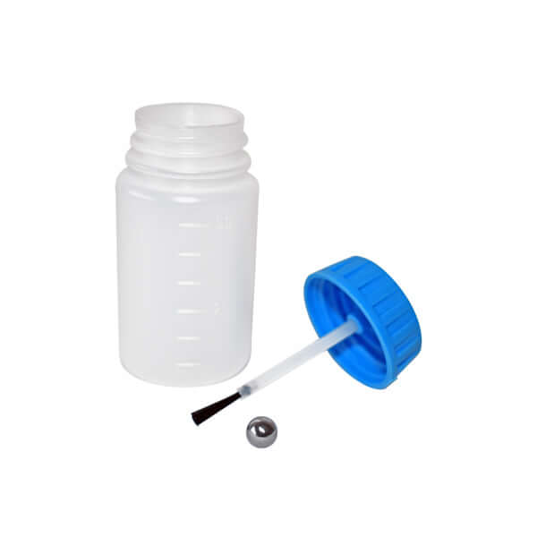 MP Touch-Up Bottles 50ml (Box of 60) with brush and mixing ball for precise paint retouching.