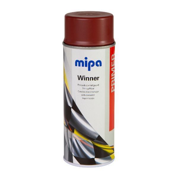 Mipa Spray Red/Brown Primer (400ML) Each Brown Mipa Paints Limited