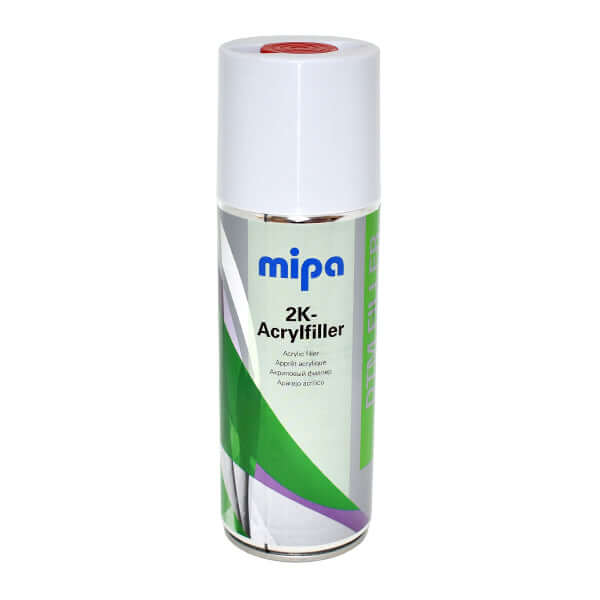 Mipa 2K Acrylic Filler Spray Including Hardener (400ML) can for high-build fast-drying primer.
