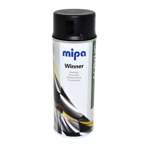 Mipa Spray Black Satin (400ML) Each Black Mipa Paints Limited