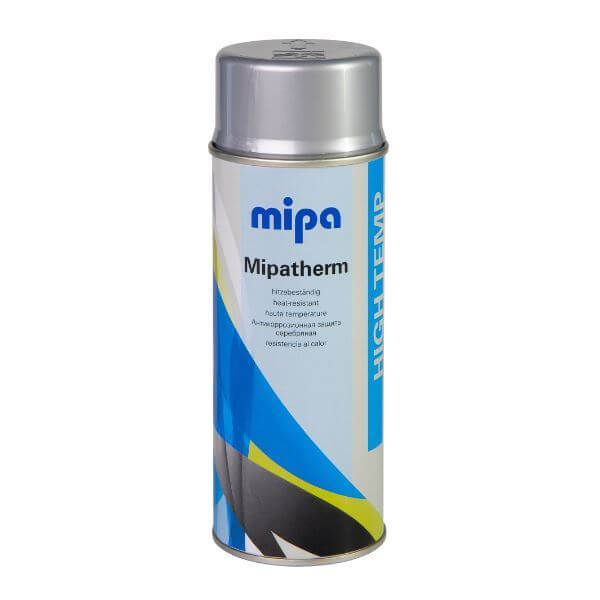 Mipatherm Heat-Resistant Spray Paint (400ML) canister showcasing high-temperature protective coating.
