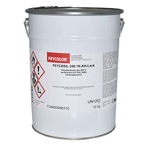 FEYCOLOR 246 1K RAL9006 10KG high-temperature resistant synthetic resin paint.