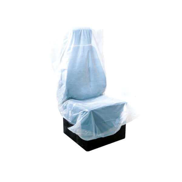 MP Disposable Seat Covers (Roll Of 500) protecting car seat from dirt and paint during repairs.