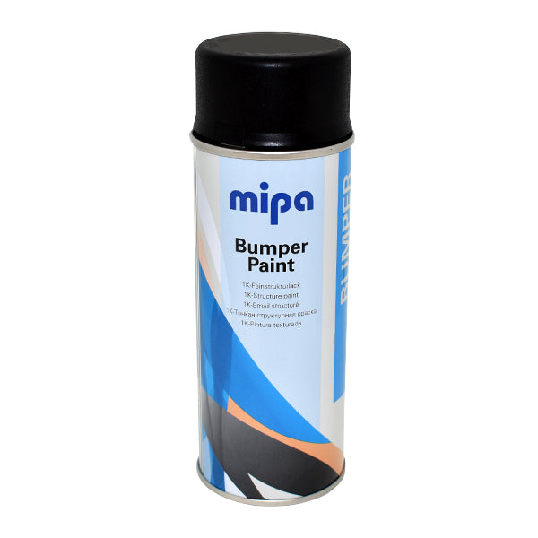 Mipa Bumper Spray Black (400ML) Each Black Mipa Paints Limited