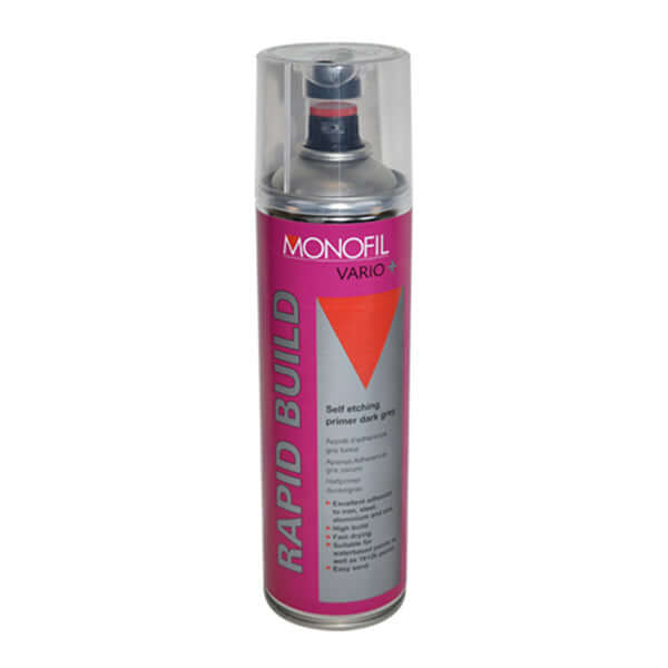 Monofil Vario+ Rapid Build (500ML) high-performance primer filler for metal and plastic surfaces.
