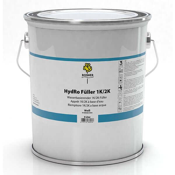 Rosner HydRo Primer Filler 1K/2K (5L) water-based MDF primer filler in a can