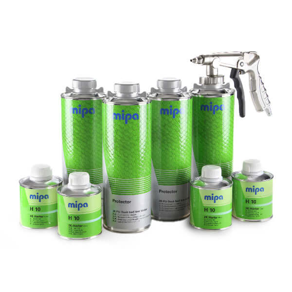 Mipa Protector Set Mipa Protector is a professional-grade, highly resistant 2K polyurethane-acrylic paint system designed for environments that demand extreme durability. Engineered to provide a "tough, durable, and protective" finish, this coating is the