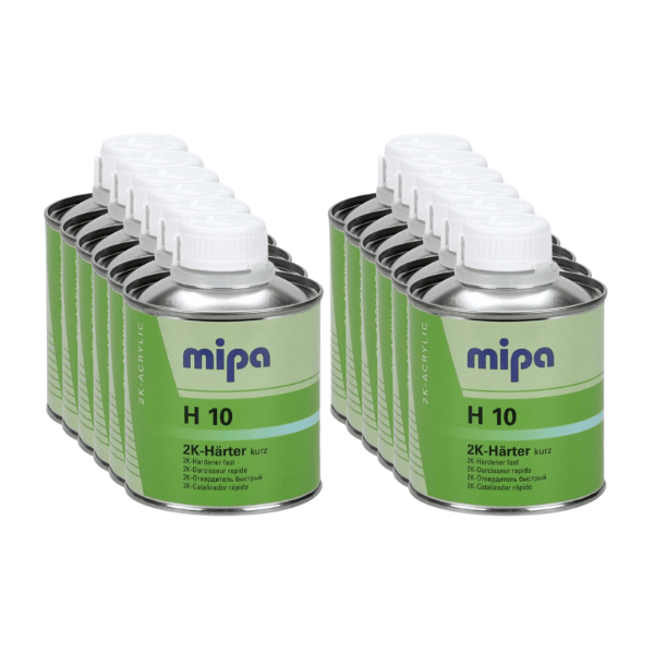 Mipa 2K H10 Fast Hardener 1L tin for automotive primer curing box