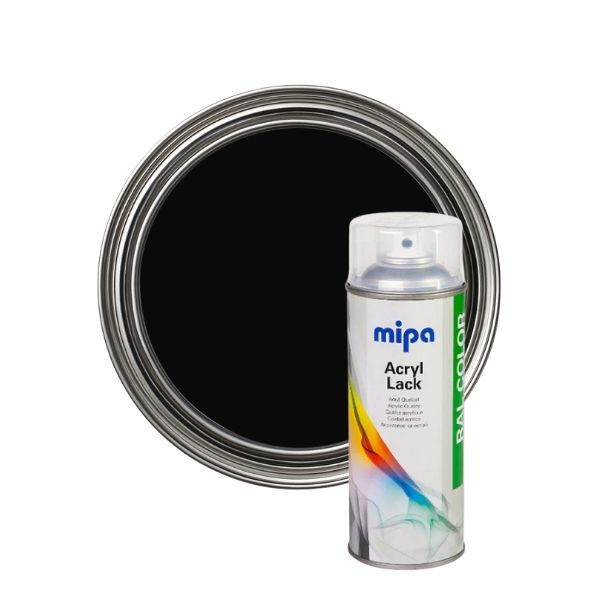 Mipa Ral 9005 Deep Black Satin Matt 400ml