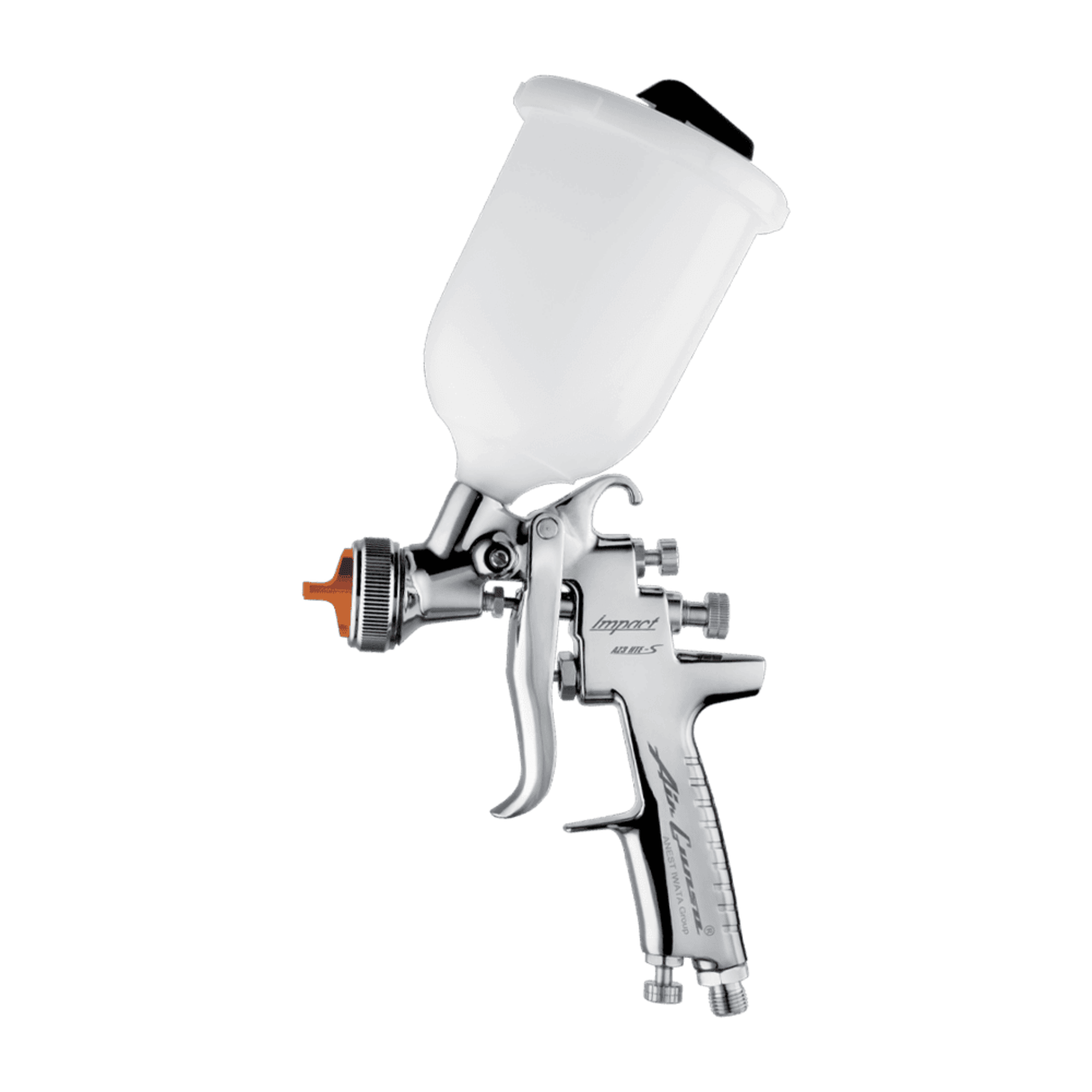 ANEST IWATA AZ3 HTE-S Impact Chrome Gravity Feed Paint Spray Gun