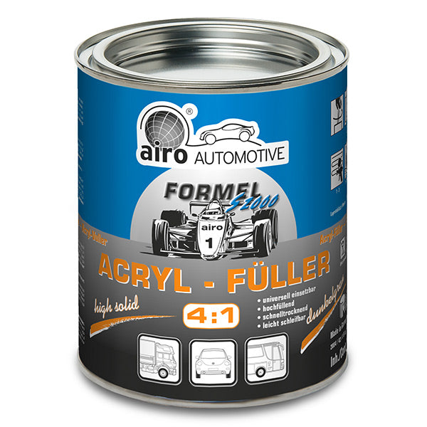 Airo-Chemie Formel S2000 Acrylic Filler 4:1 1 Litre - Dark Grey