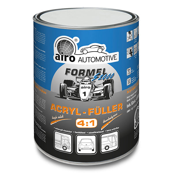 Airo-Chemie Formel S2000 Acrylic Filler 4:1 4 Litre - Dark Grey