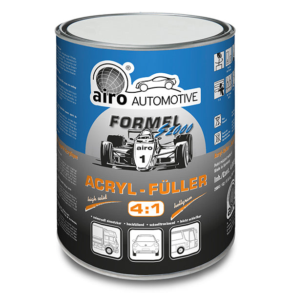 Airo-Chemie Formel S 2000 Acrylic Filler 4:1 4 Litre - Light Grey