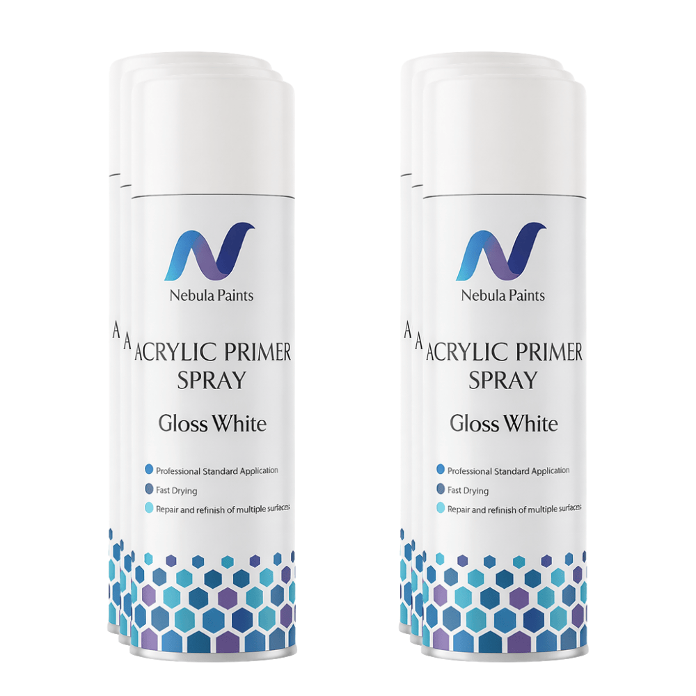 Nebula Paints Acrylic Topcoat Spray Paint (500 ml) - Fast-Drying Car Refinishing Aerosol