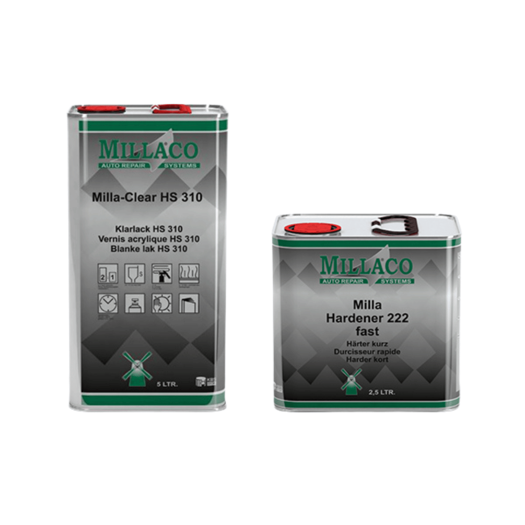 Millaco HS310 2K Clearcoat (5L) with 222 Fast Hardener (2.5L)