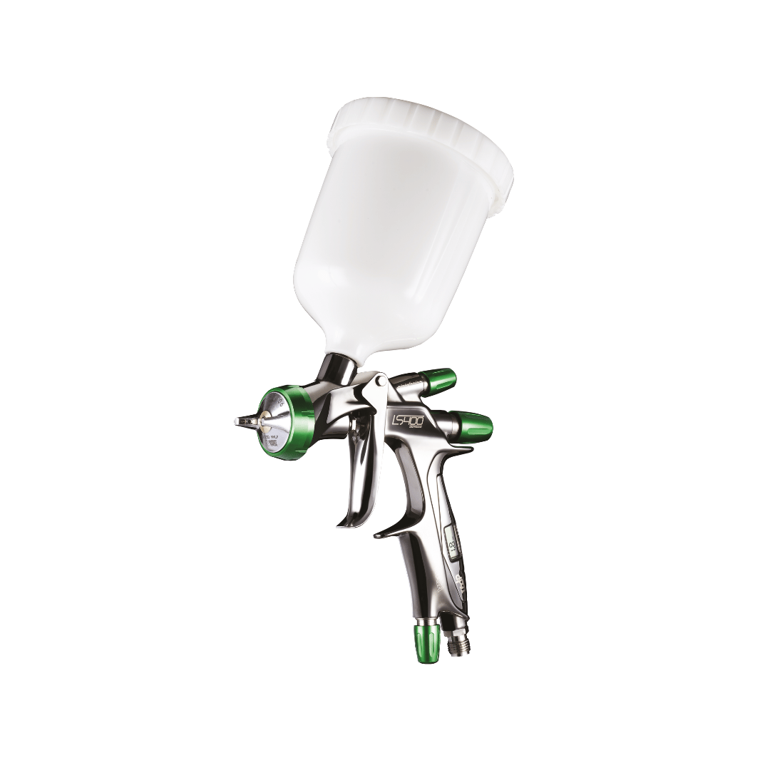 Anest Iwata LS-400 Series 2.1 Basecoat (HVLP) Spray Gun (Digital/Non Digital) (1.2-1.5mm, ET/ETS Nozzle + 600ml Cup)