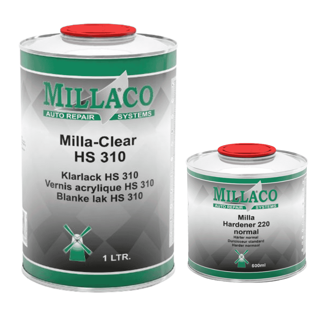 Millaco HS310 2K Clearcoat (1L) with 220 Normal Hardener (500ml)