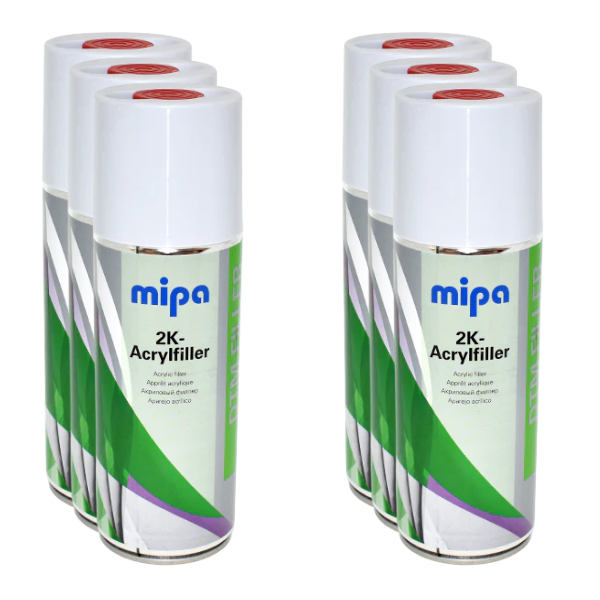 Mipa 2K Acrylfiller Including Hardener (400ML) Box Grey Mipa Paints Limited
