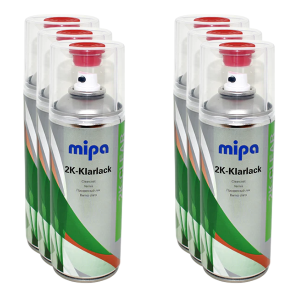 Mipa 2K Clearcoat Spray Set Including Hardener (400ML)
