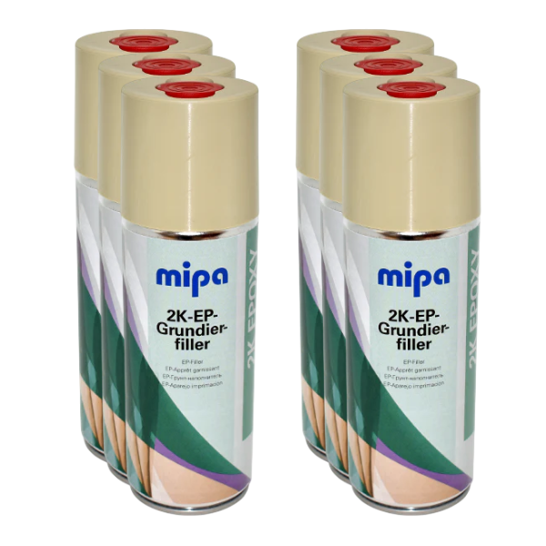Mipa 2K EP Grundierfiller Spray Including Hardener (400ML) Box Beige Mipa Paints Limited