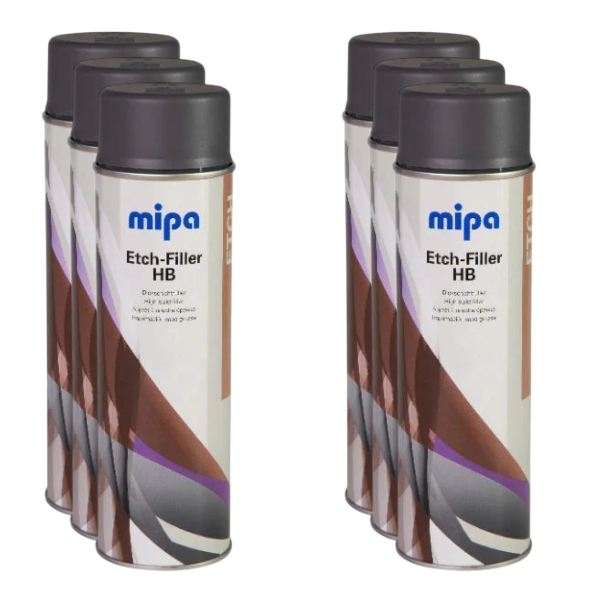 Mipa Etch Filler High Build Dark Grey (500ML) Box Grey Mipa Paints Limited