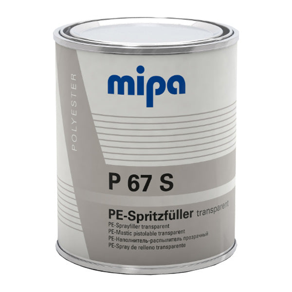 Mipa P67 S Transparent Bodyfiller Incl Hardener 1kg