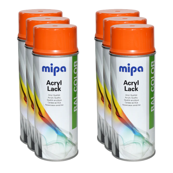 Mipa Ral 2004 Pure Orange 400ml Box Orange Mipa Paints Limited