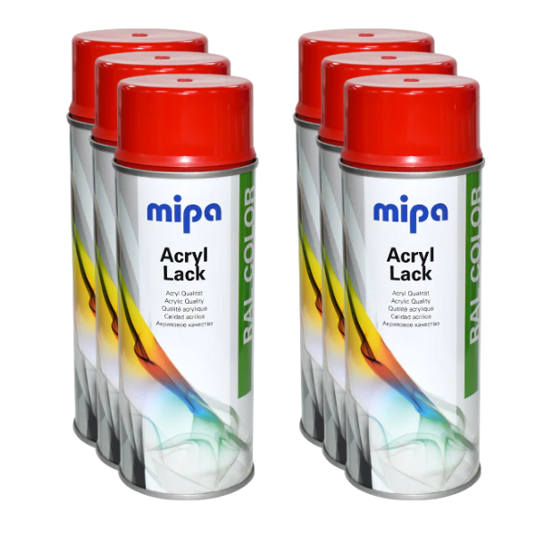 Mipa Ral 3020 Traffic Red 400ml Box Red Mipa Paints Limited