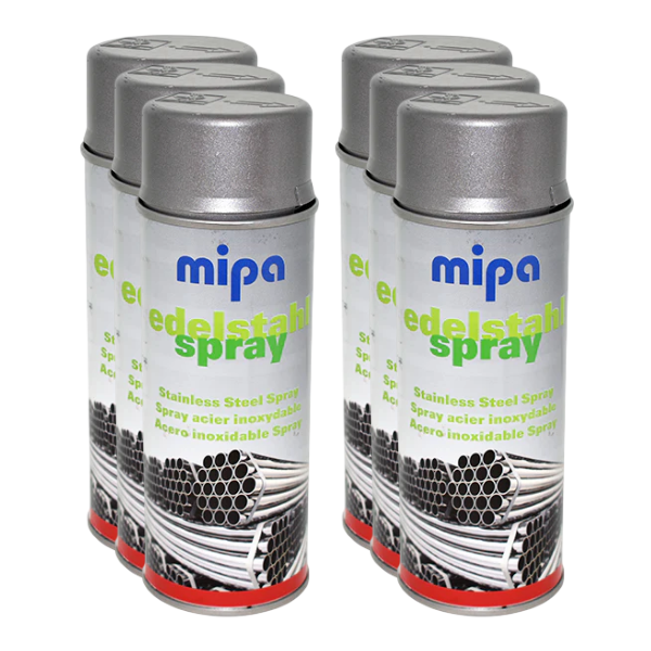 Mipa Stainless Steel Spray (400ML) Box Silver Mipa Paints Limited
