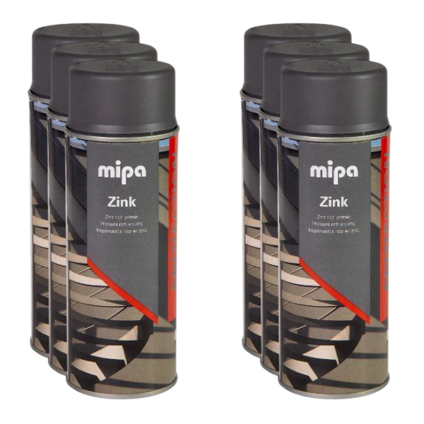 Mipa Zinc Spray Grey (400ML) Box Grey Mipa Paints Limited