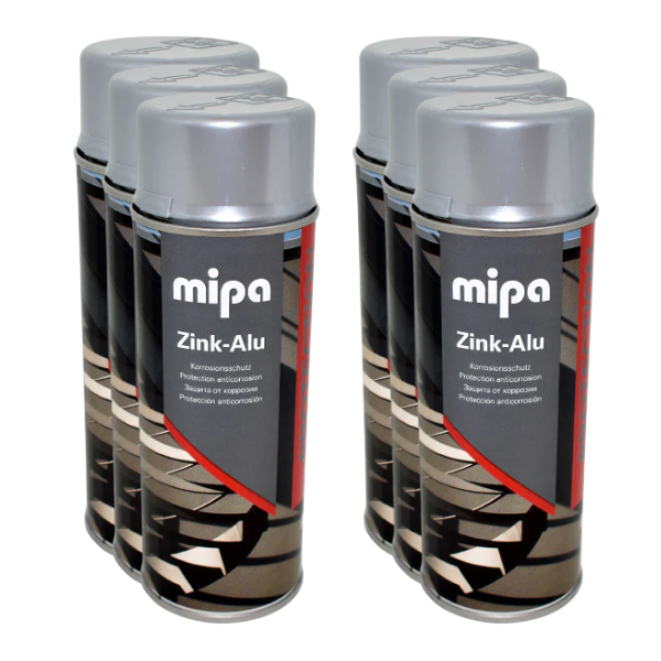 Mipa Zink-Alu Spray (400ML) Box Silver Mipa Paints Limited