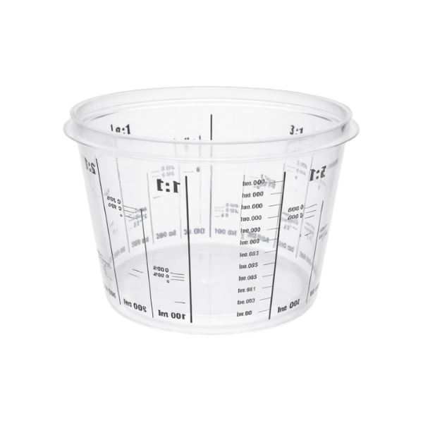 StarChem Polypropylene Paint Mixing Cup with measuring markers for precise paint mixing.