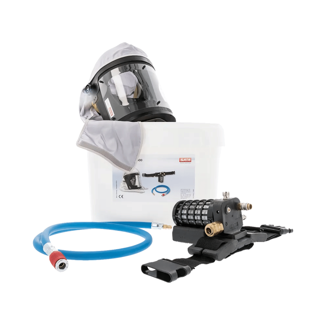 SATA Respirator Kit Vision 2000n with Activated Charcoal Filter & Storage Box