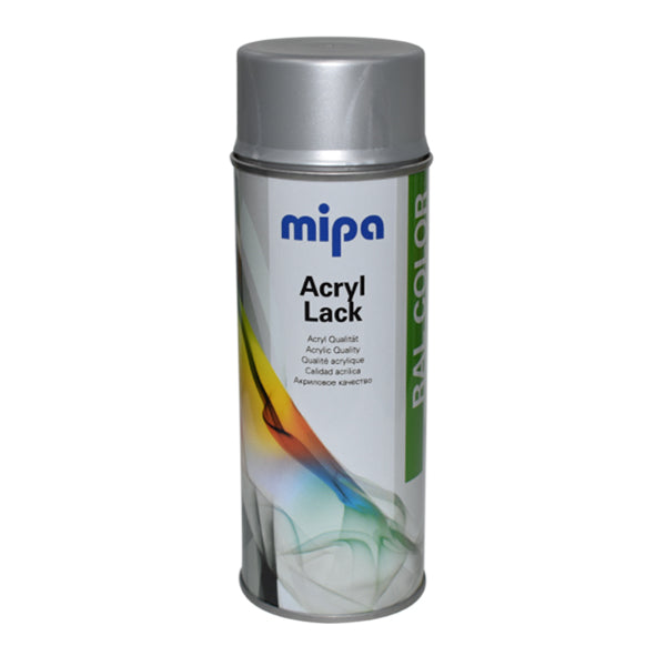 Mipa Ral 9006 White Aluminium 400ml Aerosol Can