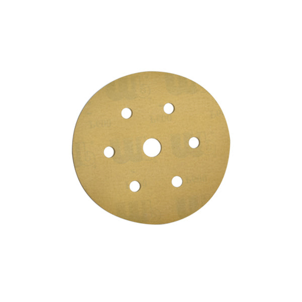 MP GoldPlus Discs 150mm 6/7 hole velcro P80 (100 Items)