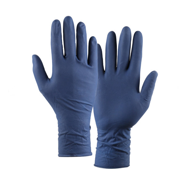 MP Latex Gloves Blue Size Medium (Pack of 50)