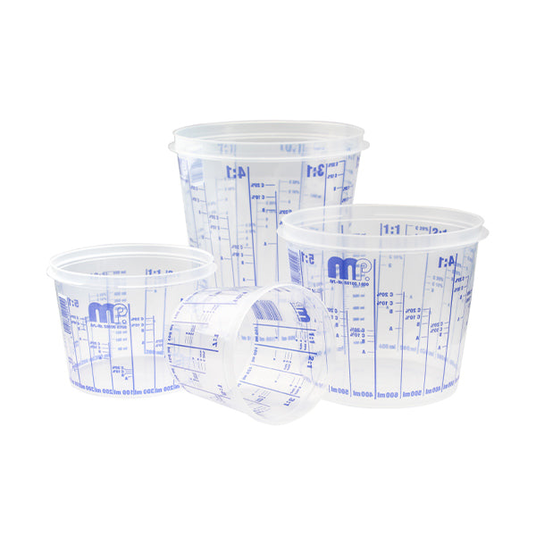 MP Disposable Clear Mixing Cups 750ml (200 Items)